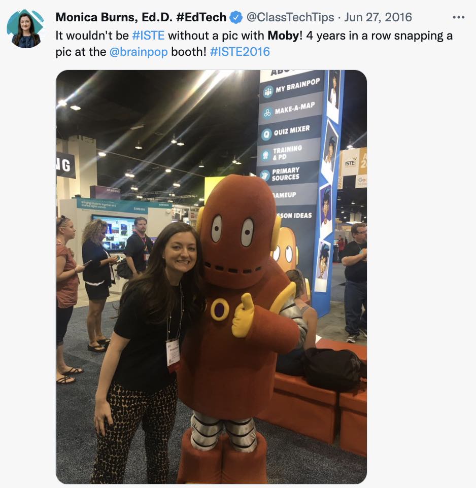 Moby and Monica at ISTE
