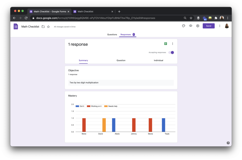 Learn how to create a digital checklist with Google Forms.