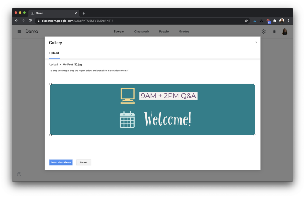 Learn the steps for creating your own Google Classroom banner and customizing the header image for Google Classroom.